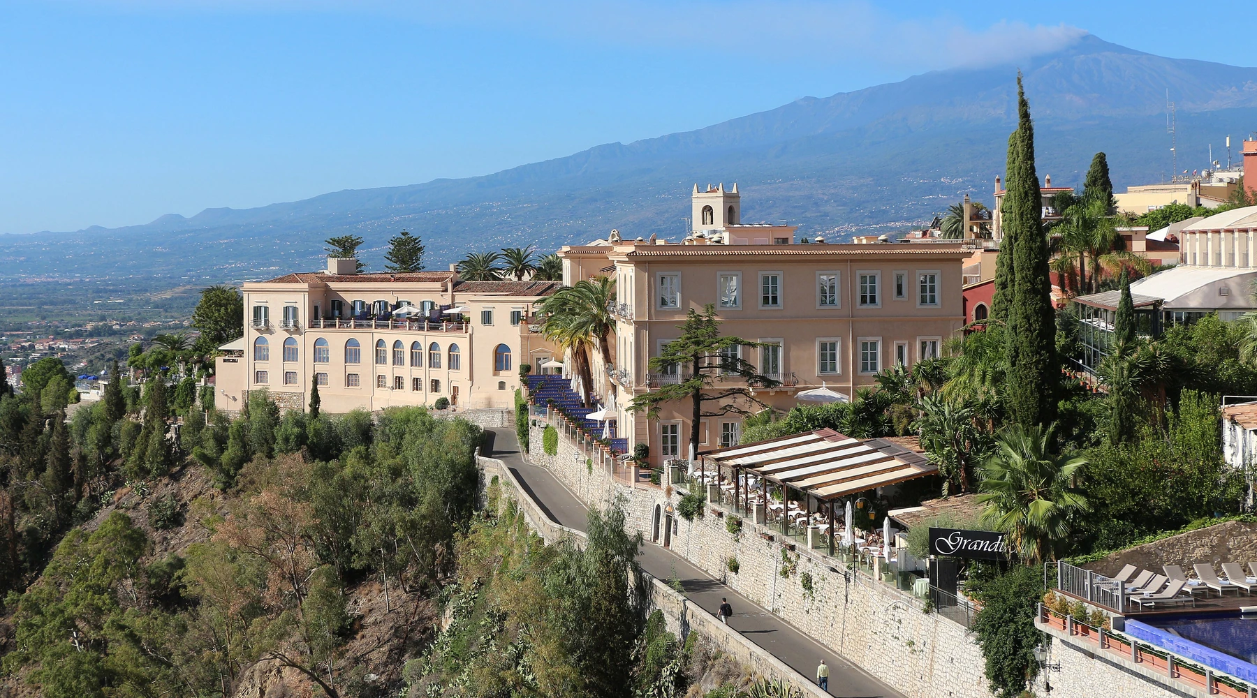 Real exterior of San Domenico Palace in Taormina